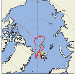 Measured region