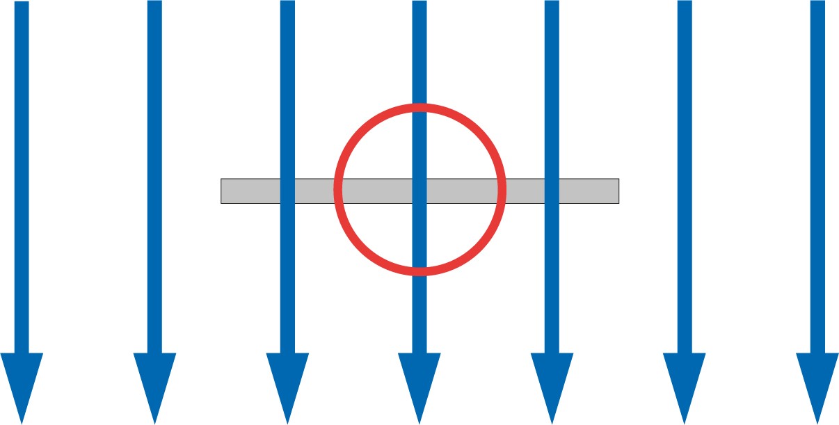 microscopic effect on a heat flux sensor: spreaders and thermal conductivity dependence