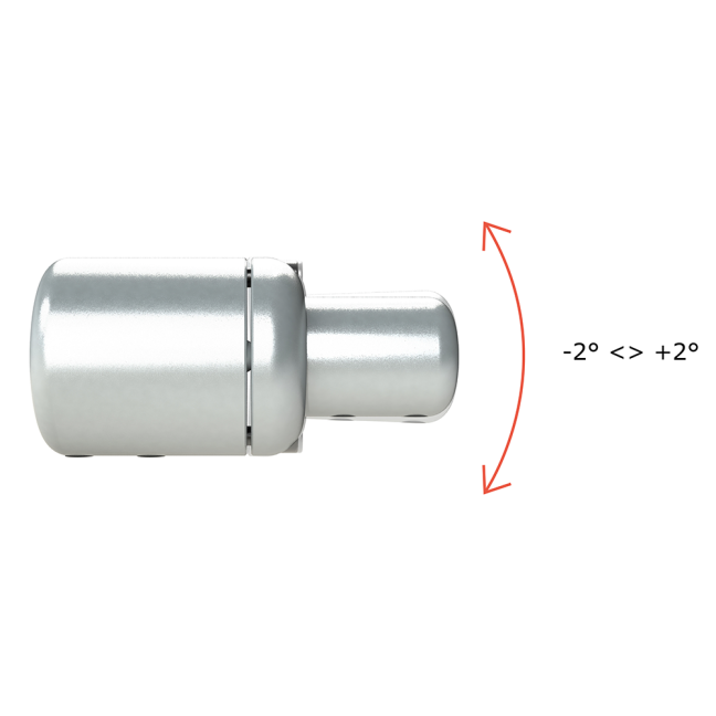 With ALF01, albedometers can be rotated around the tube axis for 360 ° as well as tilted over ± 2 degrees