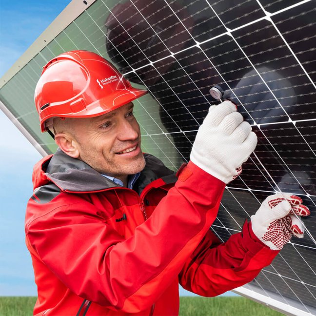 Measure bifacial PV panel performance