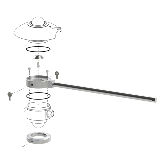 AMF02 mounting kit is delivered with easy-to-use mounting instructions