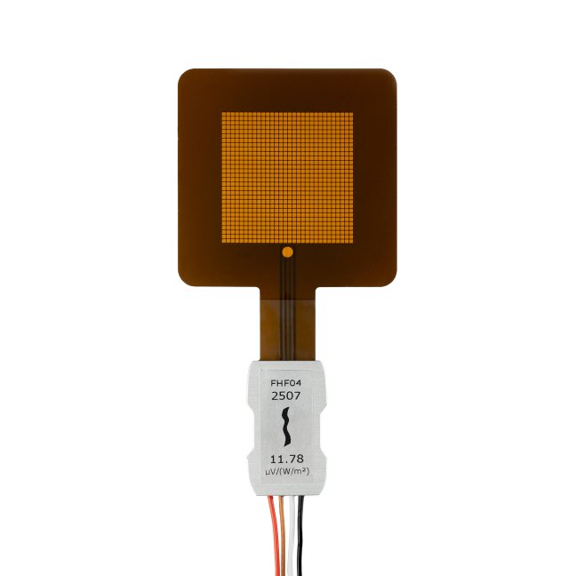 FHF04 foil heat flux sensor with thermal spreaders, flexible, for general-purpose heat flux measurement