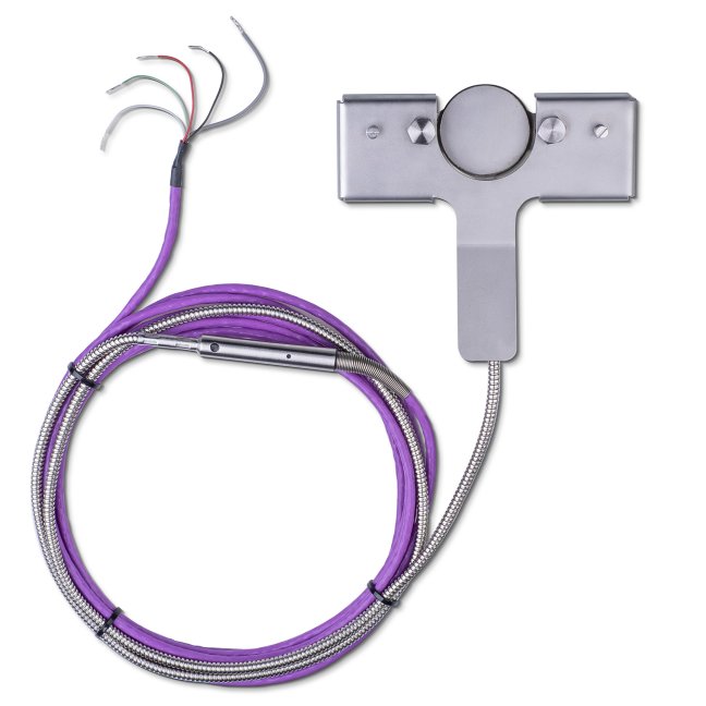 The IHF02 sensor and the high-temperature cable and armour withstand temperatures up to 900 °C