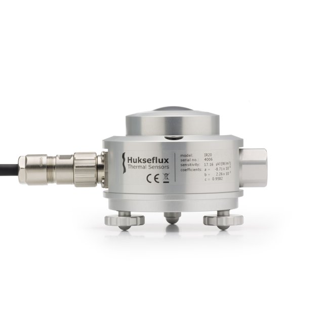 IR20 pyrgeometer measures the longwave or far-infra-red radiation