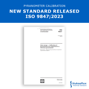 Pyranometer calibration: new standard released ISO 9847;2023